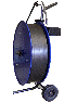 Abrollwagen f�r PP / PET - Band Rollen